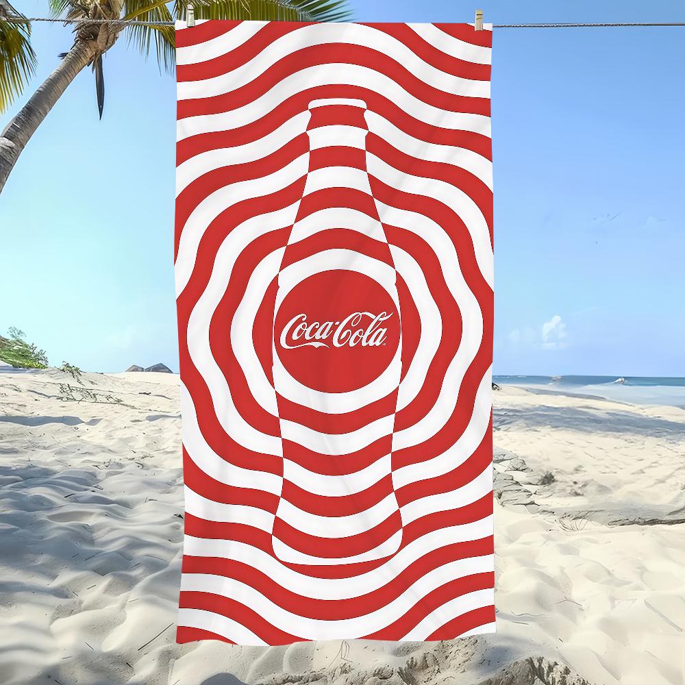 Mode C-CocaS C-Cola-S Kunst Handtuch Strand Übergröße Weich Ultra Saugfähig Schnell Trocknend Groß Pool Reise Camping Badezimmer