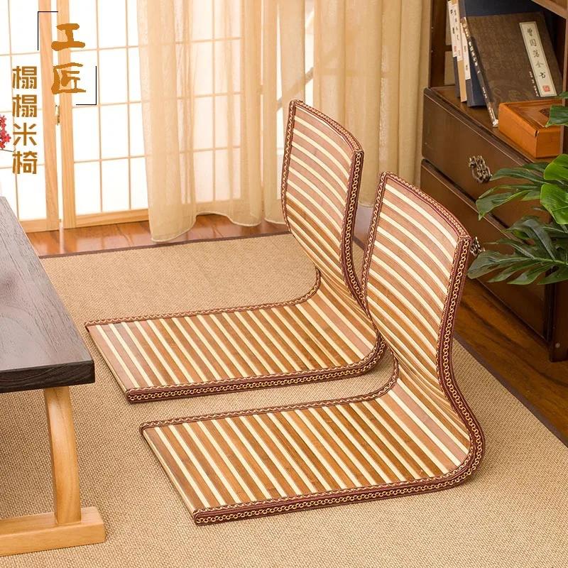 Japanese-style Tatami Legless Chair Straw Rattan Chair Bed Computer Chair Single Bay Window Seat and Room