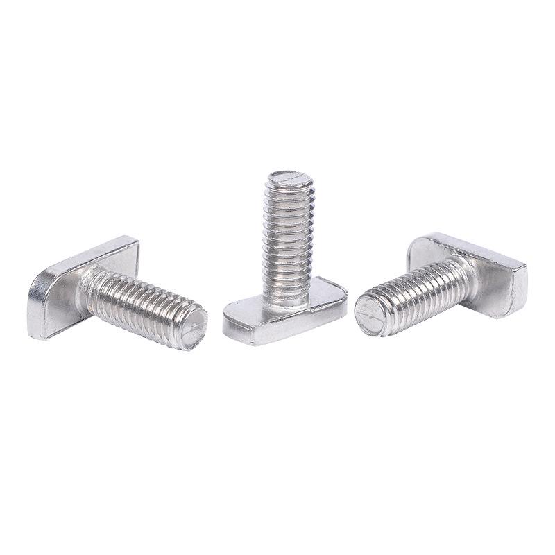 304 Edelstahl T-Nutenstein T-Kopf Druckplatten-Schraube (Nicht-Europäischer Standard Aluminiumkopf)