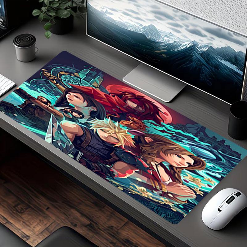 Final Fantasy Print Mouse Pad, for Keyboard Pad Laptop PC Mat for Office Home Use, Desk Decor, Perfect Birthday Gift for Gamers