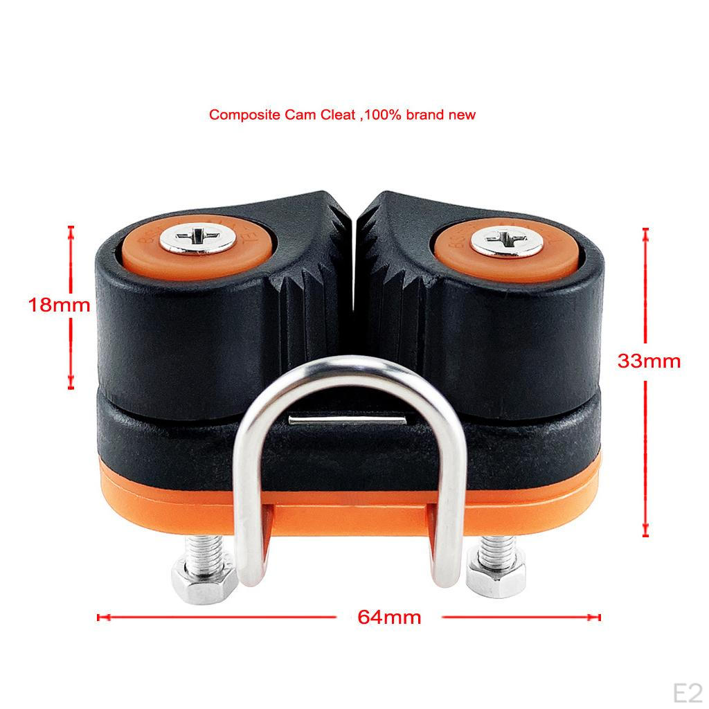 Sailboat Cam Cleat Quick Entry with Main Sail Hardware