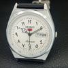 JAPAN VINTAGE REFURBISHED SEIKO 5 AUTOMATIC 6309A MENS WHITE WATCH a442579-1