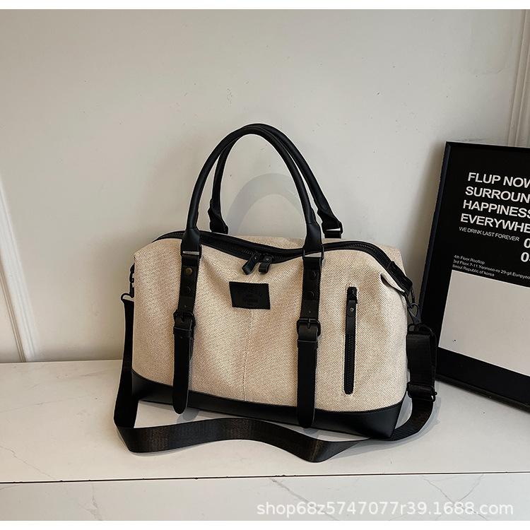 

2025 new large-capacity short-distance handbag sports fitness yoga shoulder bag light business messenger bag чёрный