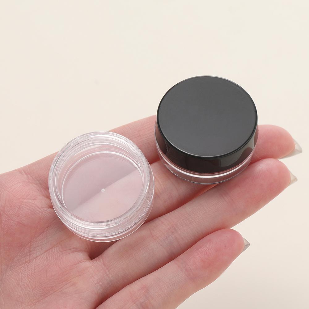 20pcs/Lots Mini Clear Round Plastic Containers Transparent Storage Containers for Jewelry Making Bead Nail Art Craft Supplies