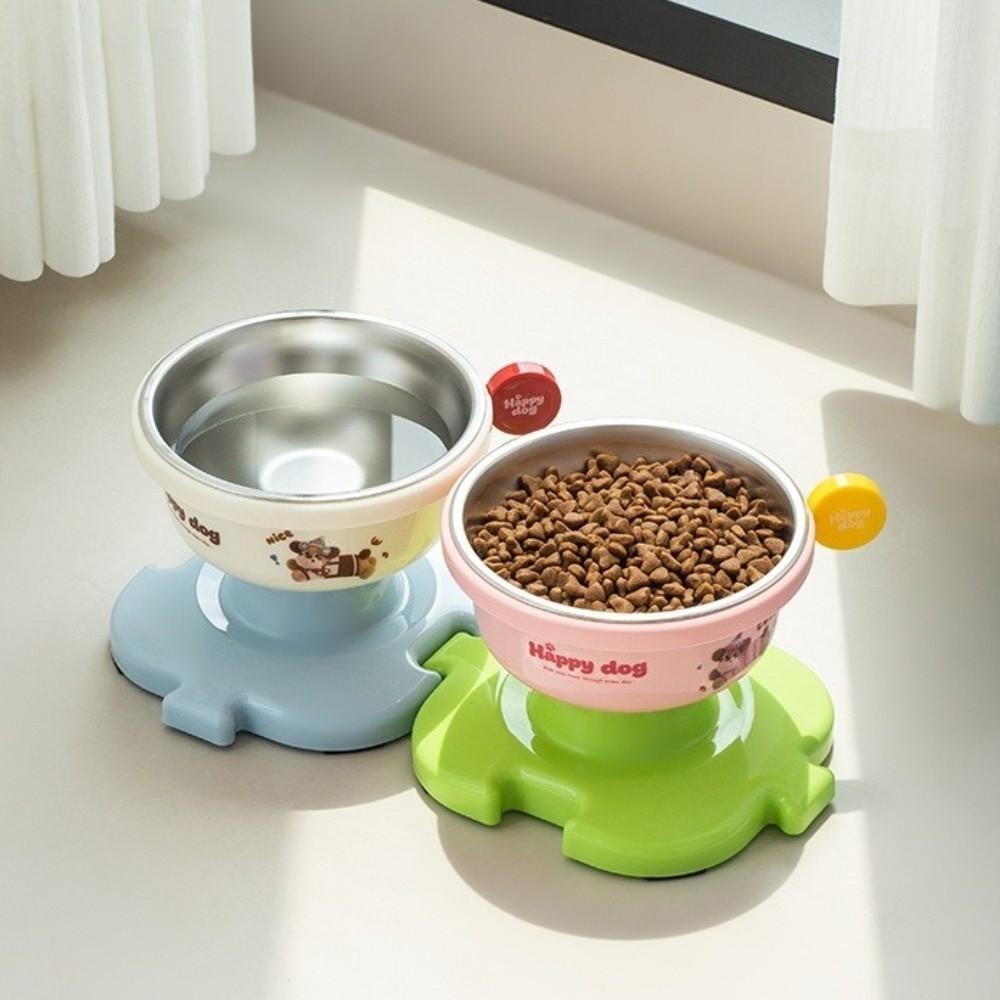 Neck Protection Anti-Choking Cat Bowl Cartoon Cat Drinking Bowl Cat Food Container  Home Indoor