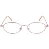 Fujita Optical Reading Glasses for Metal Women, 2.5x Power, Frame, Pink, FR-04 +2.50