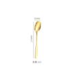 304 Stainless Steel Square-headed Spoon Long Handle Western Dining Teaspoon Coffee Dessert Spoons Silver Tableware