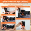 Electrician Tool Pouch Bag with Shoulder Strap,15 Pockets Tool Bag with Belt Clip,Professional Quick Release Tool Organizer