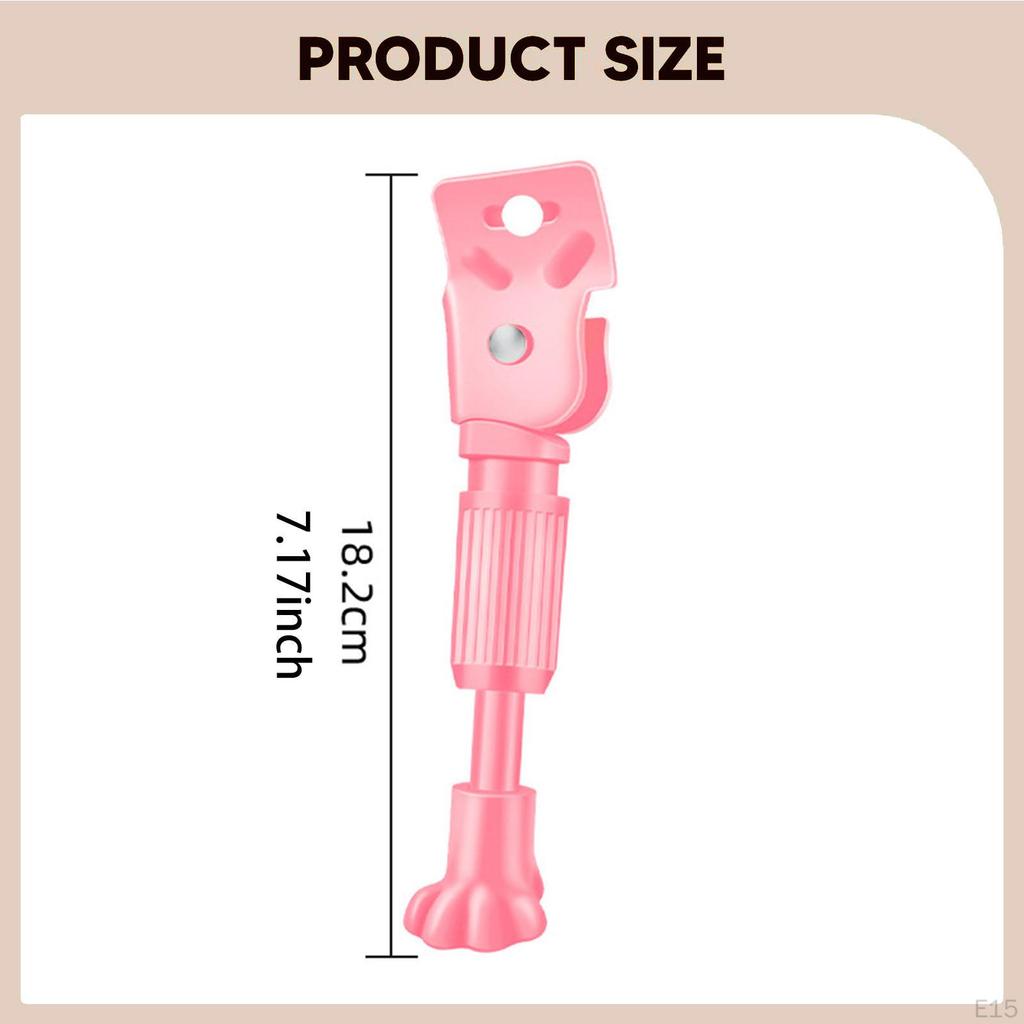 Bicycle Kickstand Side Kick Stand Alloy Non Slip Footrest Parking Rack Suitable for Kids Riding Home