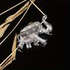 Luxury Crystal Elephant Brooches For Women Men Vintage Animal Rhinestone Buckle Fashion Suit Clothes Badges Jewelry