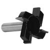 Four Blade T Type Cutter Black Cutting Set Woodworking Tools Durable Hardware Accessory(Four Blade T Black 12 X 1 2 )