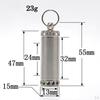 Case, Metal Waterproof Container with Keychain - Compact & Portable Select Sizes