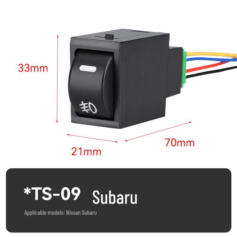 Universal Car Fog Light Switch for Toyota, Honda, Nissan, Renault, Mitsubishi, Isuzu, Hyundai - Button & Modification Compatible