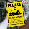 Vintage Metal Sign No Parking Wall Art Decor for Bedroom Garage