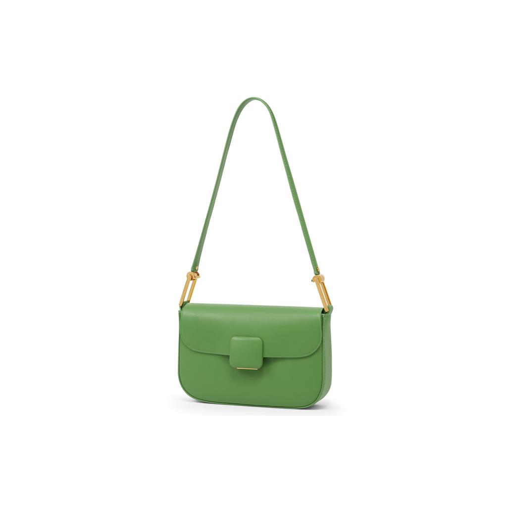 New CHARLES&KEITH PU Versatile Charles & Keith Bag Shoulder Bag Medium Size Women's Beige Green/Orange/Pink CK2-20270818