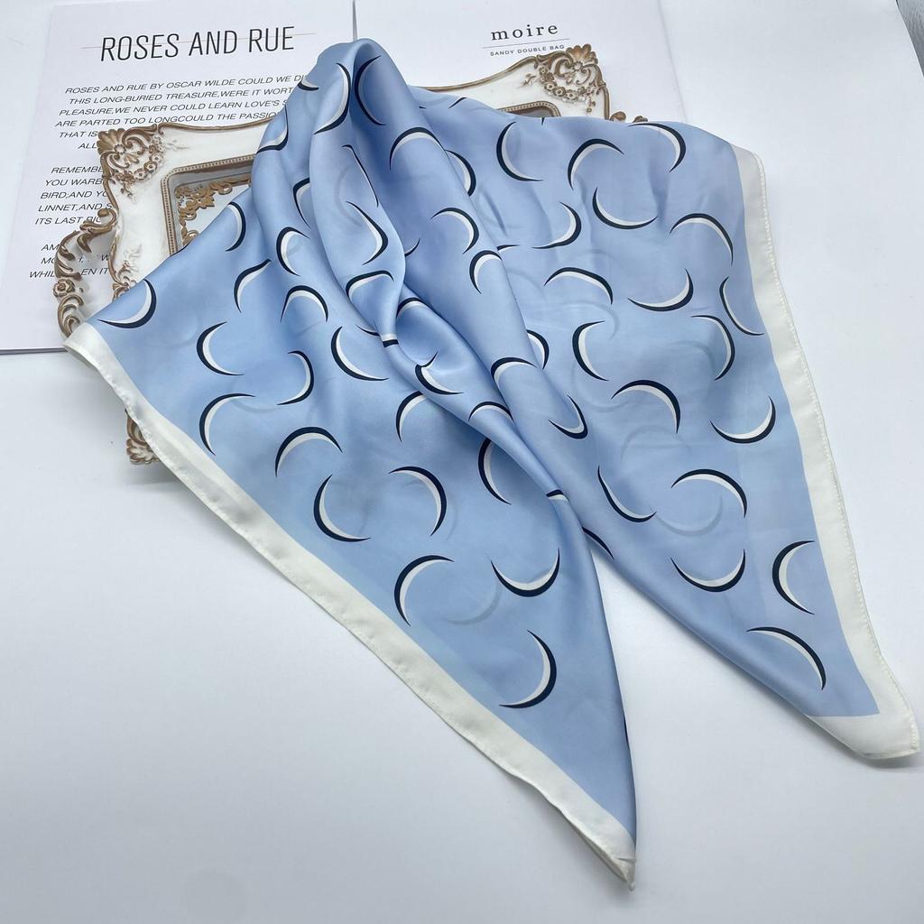 Xinhe autumn and winter new multi-color optional 71 imitation silk small square scarf, professional small silk scarf scarf ins silk scarf