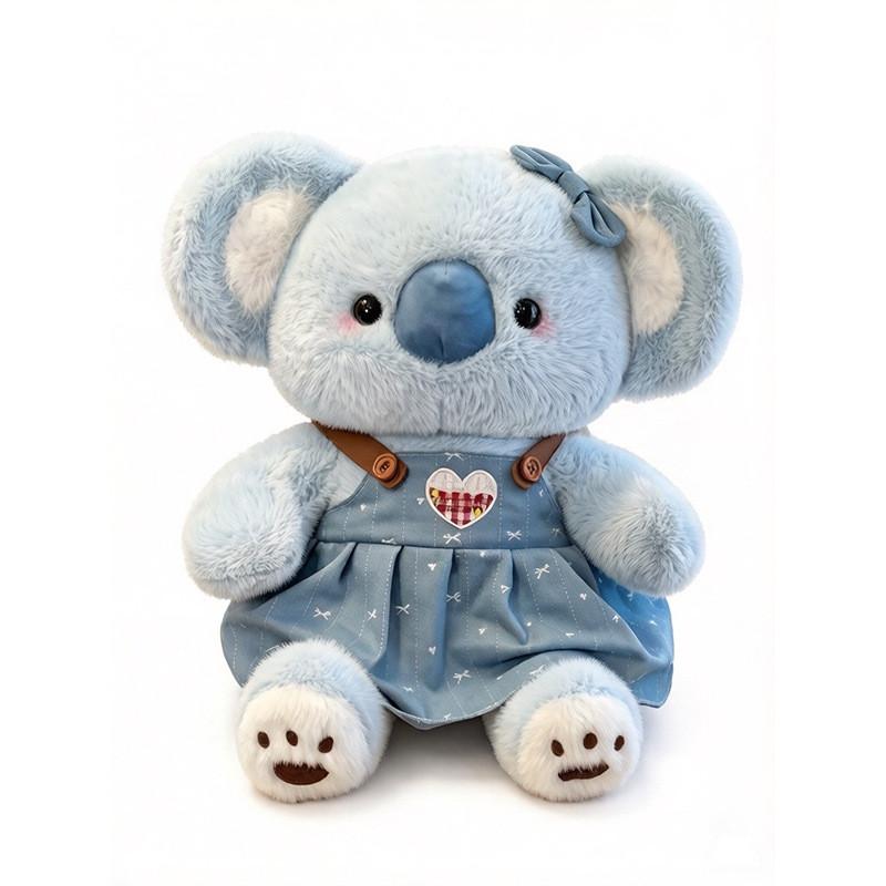 Cowboy Koala Plush Toy For Couples With Soft Cotton Filling Perfect For Gifts And Decor