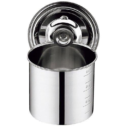 UK 18-8 Kitchen Pot with Measuring Cup, 13cm, No Handle