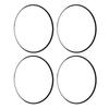 4PCS 16 Inch Wheel Rim Protector Anti Scratch Self Adhesive Aluminum Alloy Metal Wheel Edges Trim Protector Ring