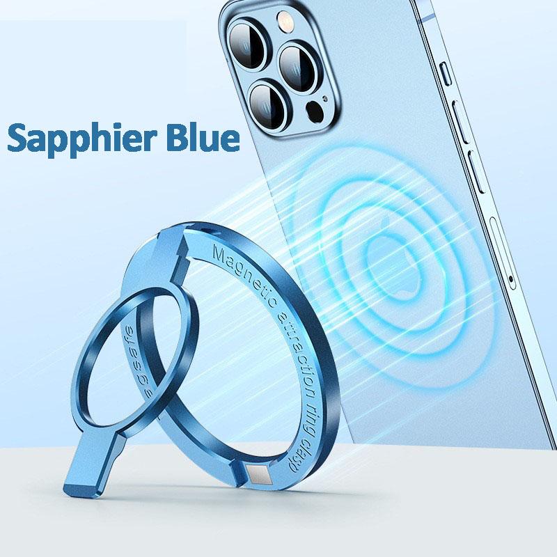 Aluminum Flexible Funny Foldable Hand Finger Grip 360 Rotating N52 Magnet Magnetic Cell Phone Ring Holder