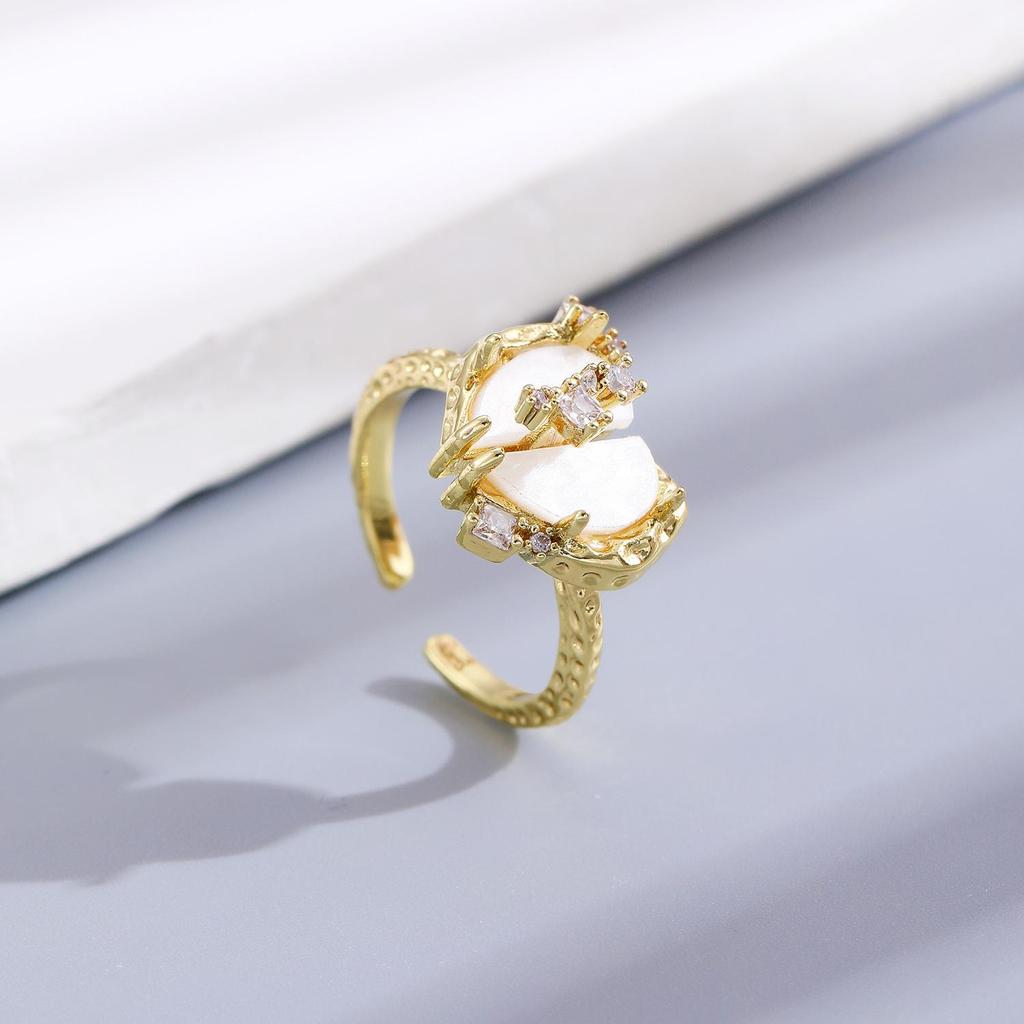 High-End Cross-Border Fashion Bow Ring for Women - European & American Style Open Index Finger Accessory