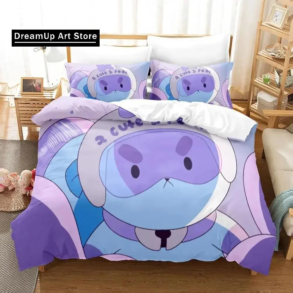3D-Druck Cartoon Biene und PuppyCat Bettwäscheset Bettbezug Bettset Steppdeckenbezug Kissenbezug Steppdecke King Queen Größe Jungen Erwachsene