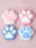 Free Shipping Cat Paw Cement Texture Slow Rebound Toy - Green Grape & Orange Decompression Xiaohongshu Style