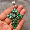 Awesome Green Diopside Gemstone Pendant: 925 Sterling Silver Handmade Pendant Necklace Jewelry