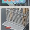 Wall-Mounted 304 Stainless Steel Chopsticks and Utensil Storage Rack