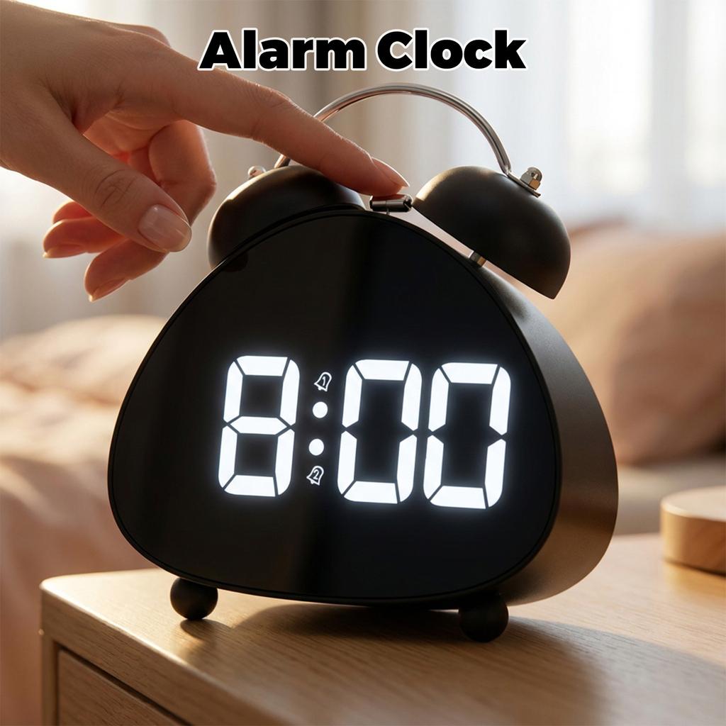 Creative Wake-up Desktop Display Multifunctional Clock Intelligent Desk Clock