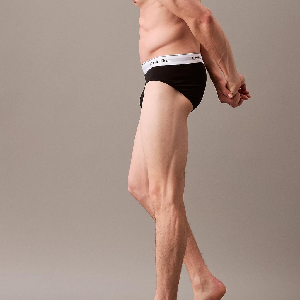 Calvin Klein Comfortable Solid Color Letter Waistband Mid-Rise Triangle Underwear Men Underwear 000NB3962A-MP1