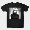 T-shirt da uomo con stampa nera Bella Marilyn Monroe Stampa su carta transfer senza taglio T-shirt in cotone