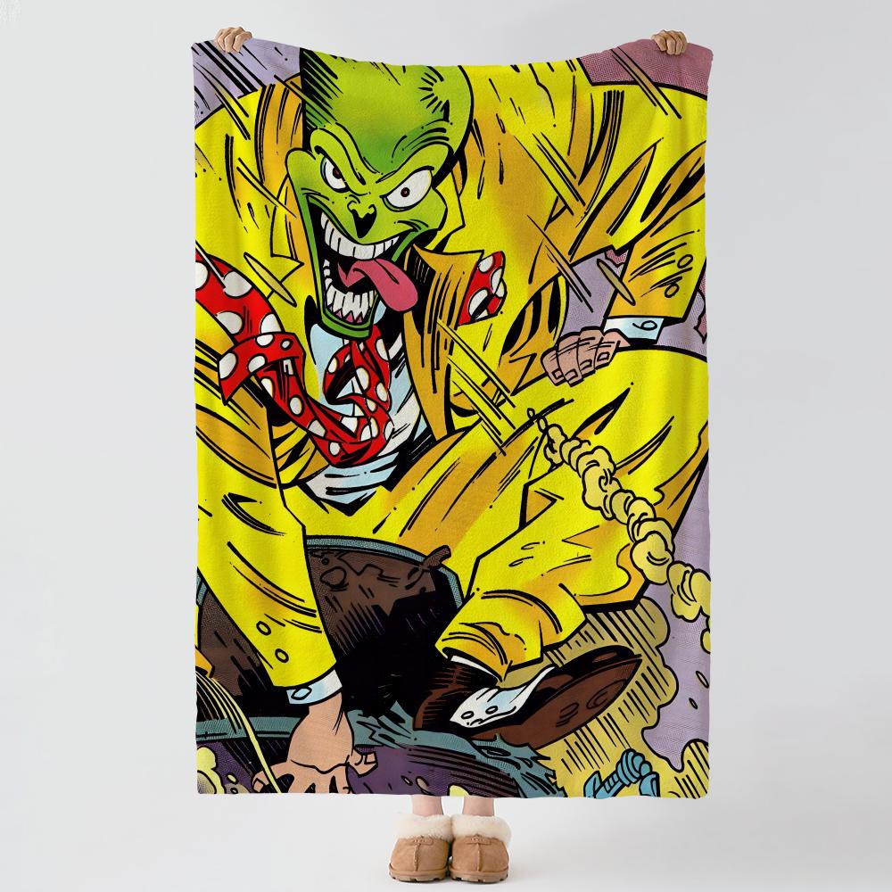 movie T-The Mask-k Throw Thick Comfort Flannel Quilt, Multi-scene Use Indoor Outdoor Daily Nap