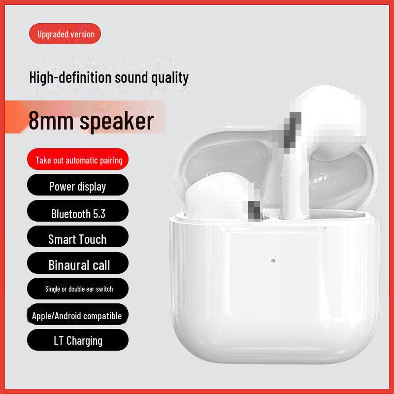 

Беспроводная Bluetooth-гарнитура Pro5 с полувкладышами: Длительное время работы от аккумулятора, идеально подходит для музыки и игр Standard Edition белый