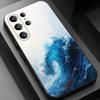 Moderne Kunst Wellen Handyhülle für Samsung Galaxy S20,23 Ultra S24,22 Plus S25,26,21FE TPU Hülle