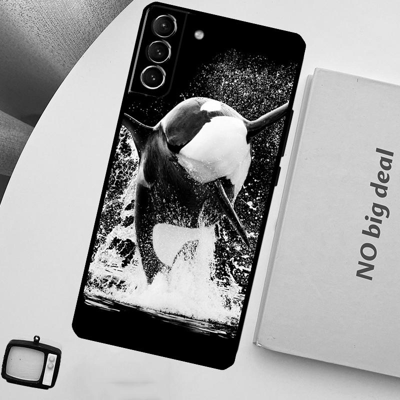 Killer Whale Orca Phone Case For Samsung Galaxy S25 Ultra S21 S22 S23 S24 Ultra S9 S10 S20 Plus S25 FE Cover