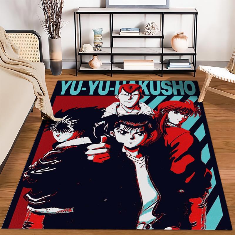 "Yu Yu Hakusho Anime Carpet with Characters and Bold Design Style" Suitable for use as an anti-slip for living room bedroom sofas