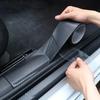 Pegatina 3D de Fibra de Carbono Adhesiva Película Protectora de Umbral de Coche Antiarañazos Impermeable Negro Mate Nano Pegatina para Carrocería