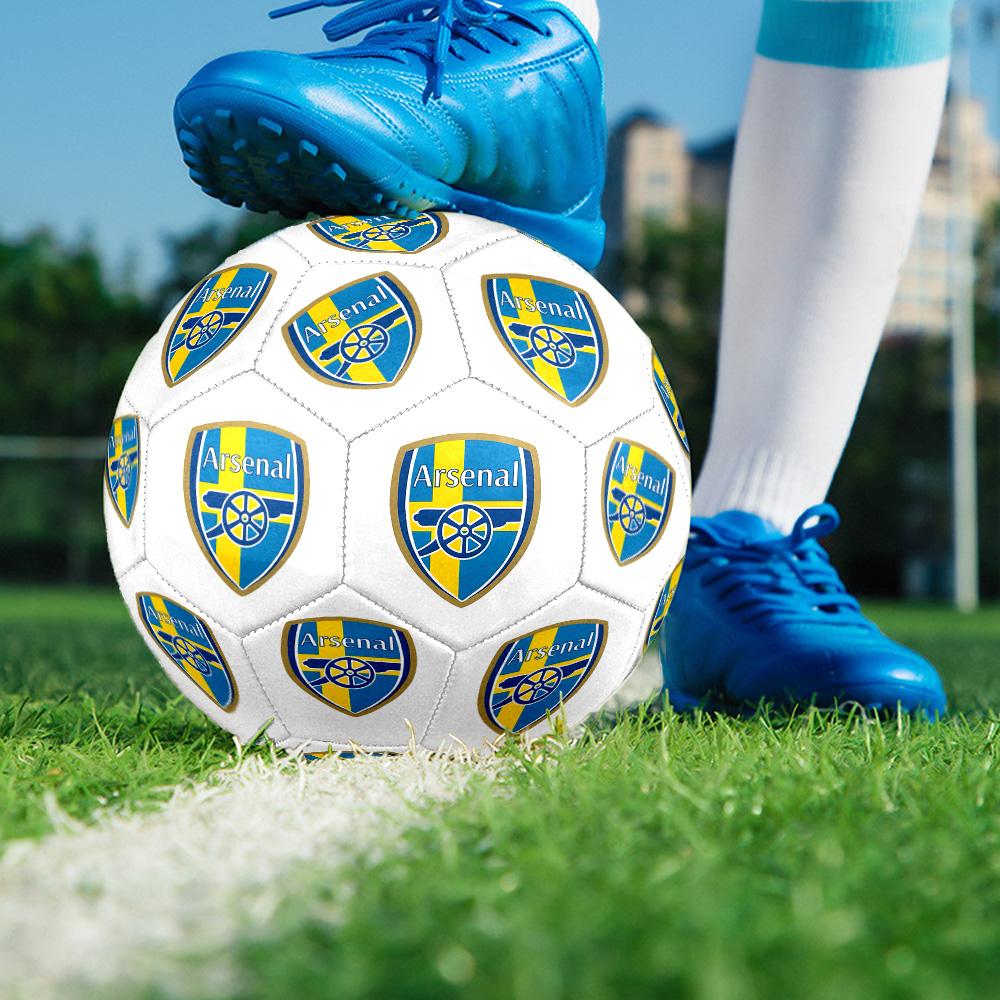 Cresta del Club di Calcio Arsenal Pallone da Calcio Misura 5 Macchina da Cucire per Pallone da Calcio Allenamento all'Aperto e Partite per Accessori da Calcio