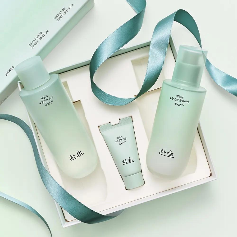 HANYUL Artemisia Calming Hydrating 2-Step Set Toner 150ml + Fluid 125ml