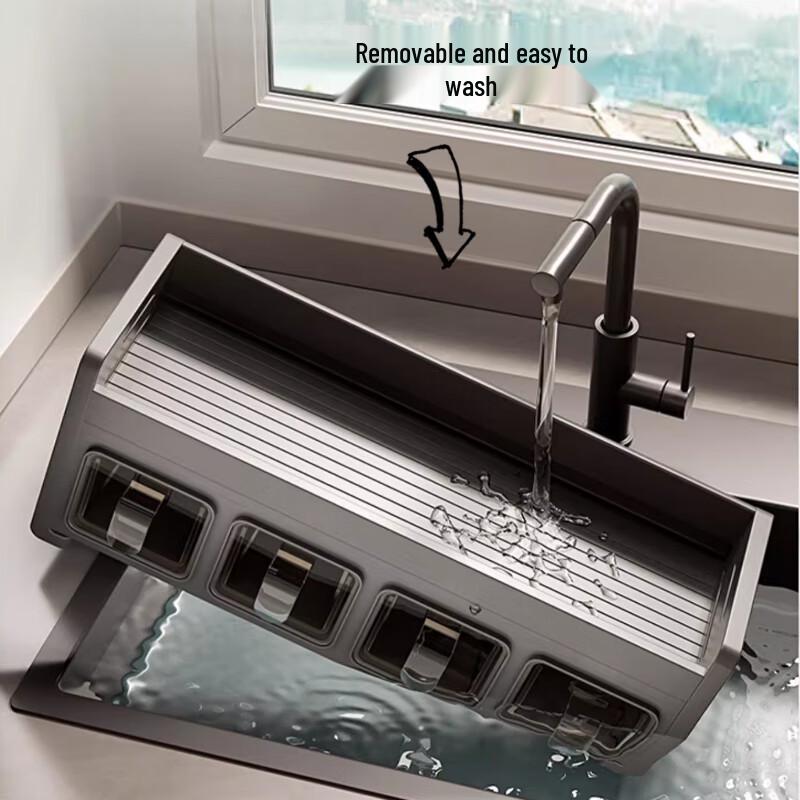 Wall-Mounted Kitchen Seasoning Rack