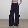 UNIFREE Women's American Retro Loose Cargo Sweatpants