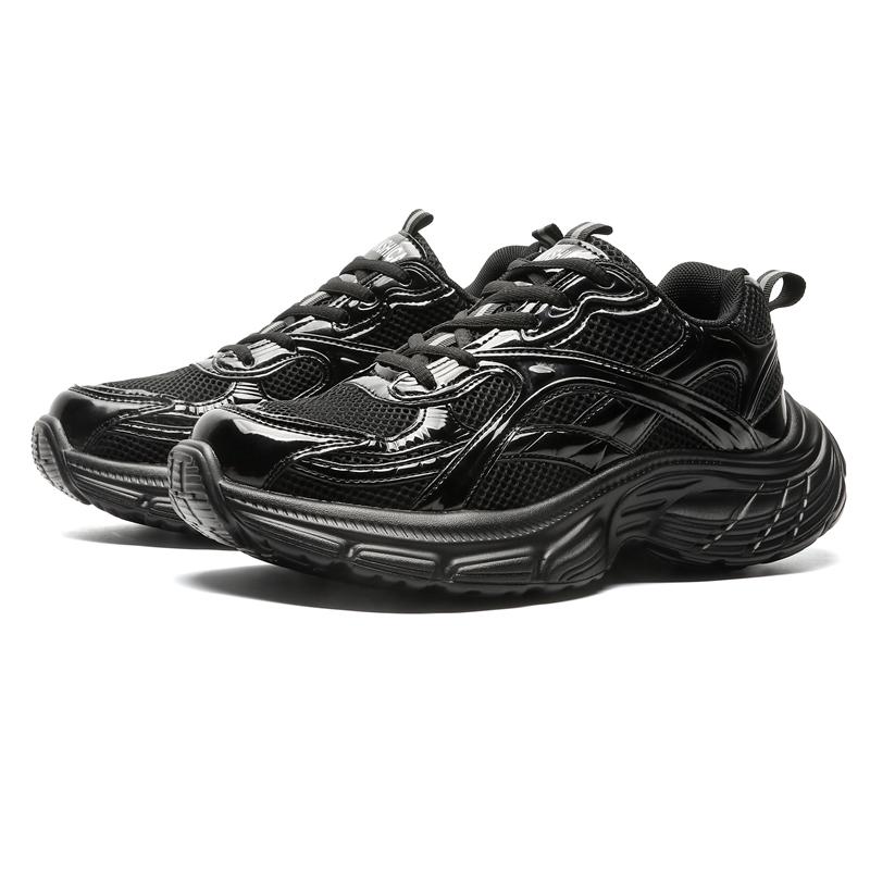 

Fashion Leather Sport Shoes Casual Shoes for Men Fashion Dress Tenis De Hombre Moccasins Tenis Caballero Designer sneakers 44 чёрный