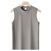 QICED Cotton Men's Vest Summer Loose Sports Fitness Shoulders Sleeveless T-shirt