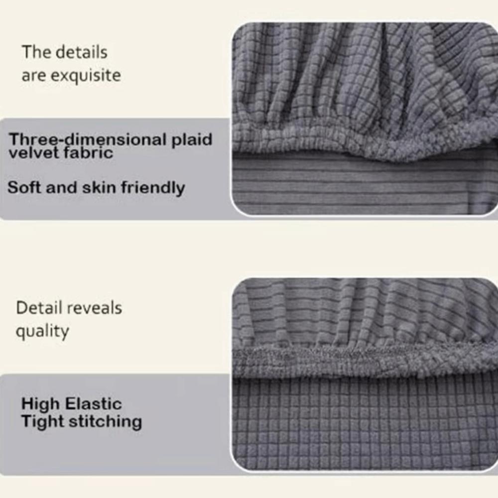 2Pcs/Set Stretchable Computer Chair Cover Soft Restaurant Stool Cover  for Dining Room