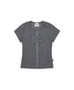 Gillaakaibeu Stud Patch Logo Dyed Crop T-Shirts_Charcoal