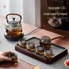 YIHUTEA Yingquan Glass Tea Set with Electric Stove, 12-Piece Gift Box