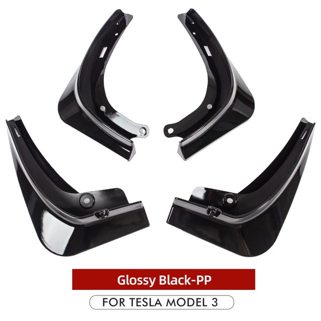 Flaps de noroi pentru mașină Flaps de noroi pentru Tesla Model Y 2023 2022 Apărător Apărător roată față spate Apărător de noroi din fibră de carbon ABS fără găurire