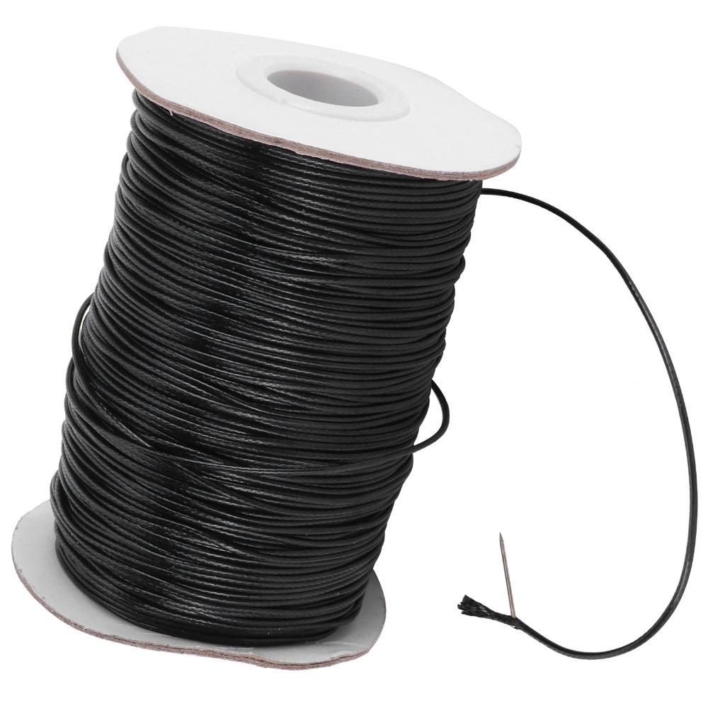 Flexible Waxed Cord 1mm Thickness Macrame Rope Versatile Beading Thread Macrame Projects