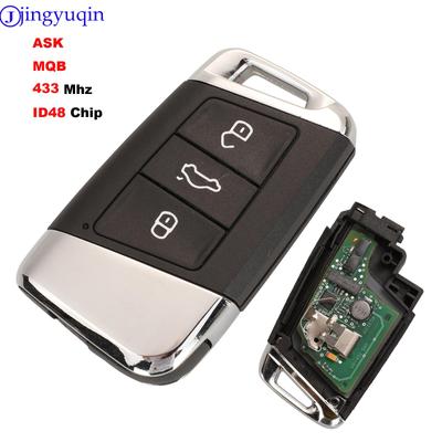 Jingyuqin 434MHZ 3T Dálkové ovládání klíče od auta Pro Volkswagen VW Magotan Passat B8 Škoda A7 Pouzdro Skořepina